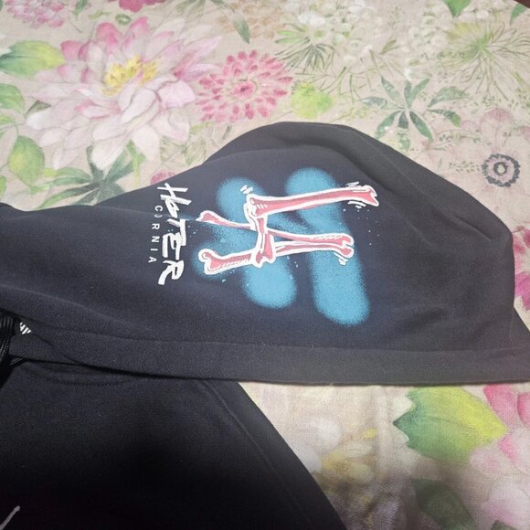 HOLLISTER GRAFFITI SPRAY PAINT LOOK HOODED SWEATSHIRT MENS XXL - Picture 3 of 10